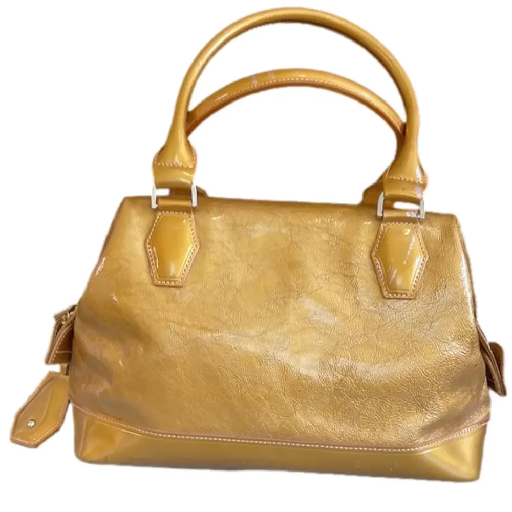Gold patent Longchamp Legende doctor’s bag/satchel - Picture 2 of 9